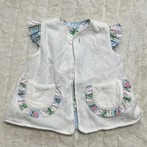 EUC TBBC reversible swim coverup monogrammed Penelope size 18/24mo